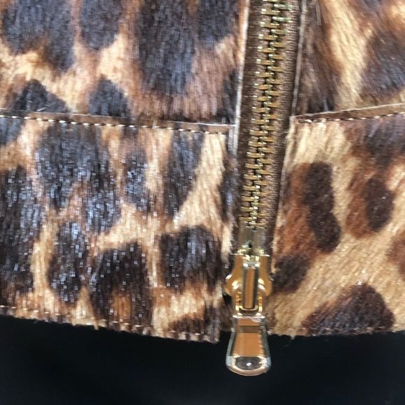 L’Agence by Agent Provocateur NWT Leather Leopard Biker Jacket Size Small - Picture 5 of 16